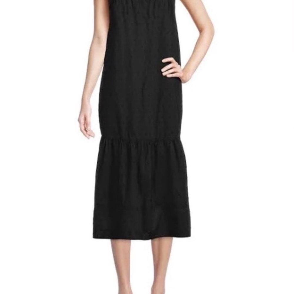 beachlunchlounge Black Midi Dress